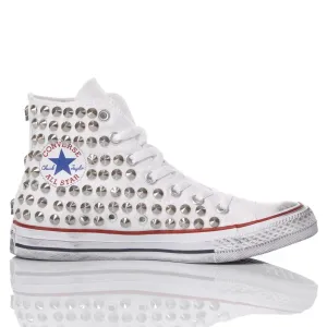 Converse White Studs