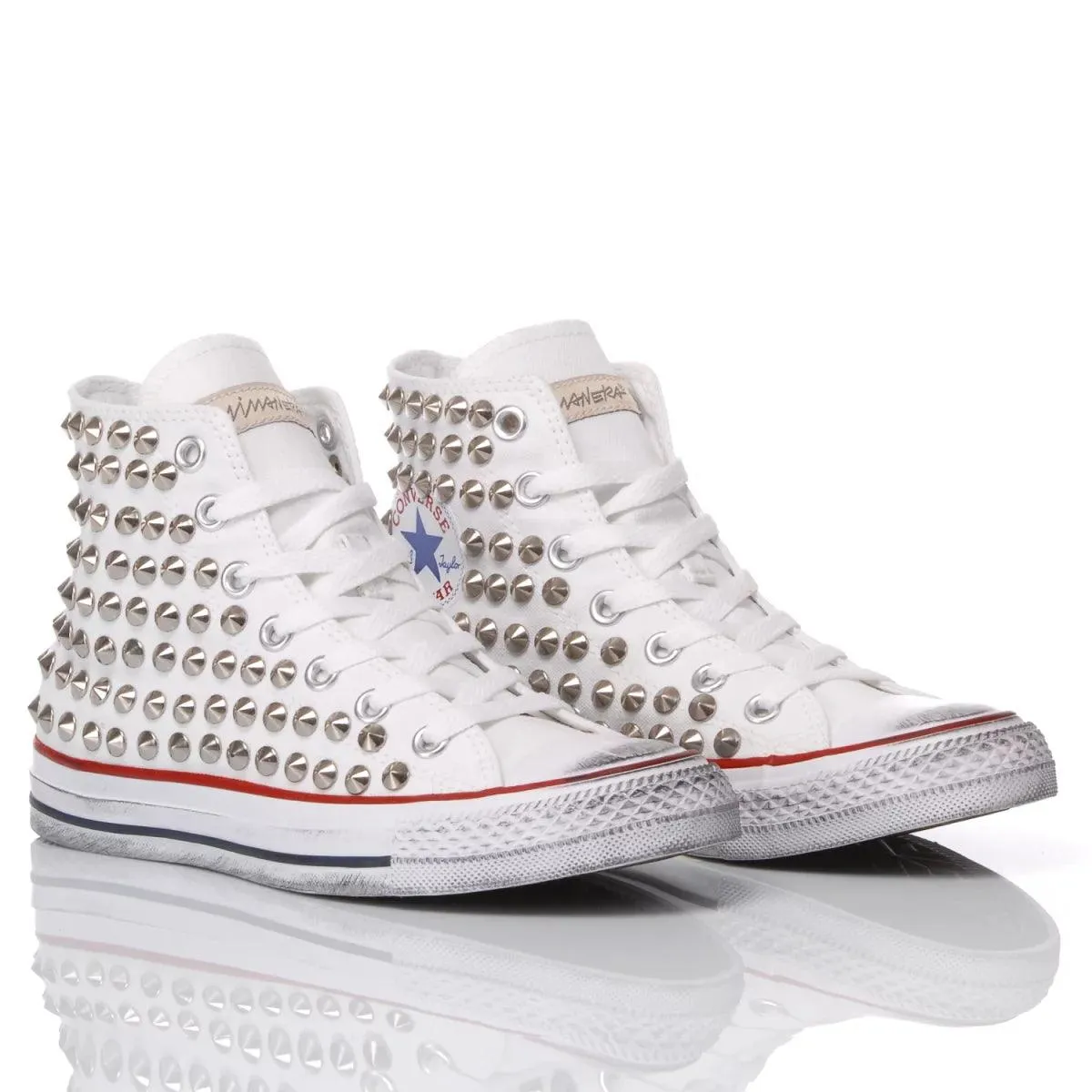 Converse White Studs