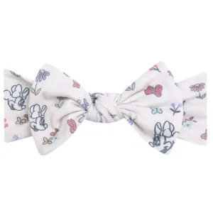Copper Pearl - Knit Headband Bow - Minnie Mouse's Bowquet