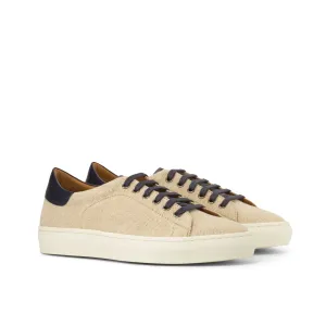 DapperFam Rivale in Ice Men's Linen Trainer