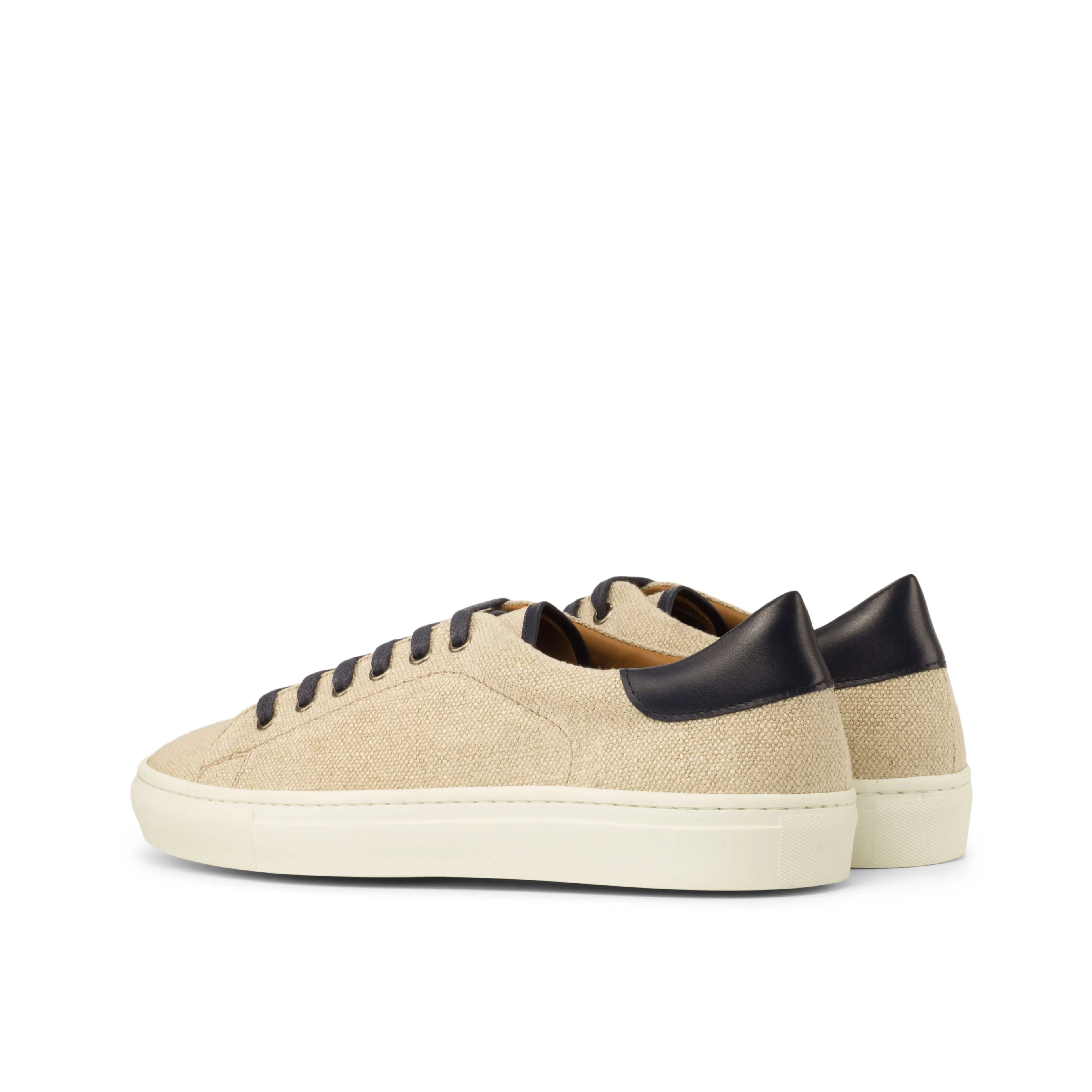 DapperFam Rivale in Ice Men's Linen Trainer