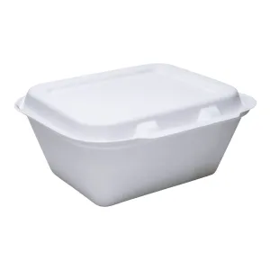 Deep Utility Container, Compostable, 9" x 7.8" x 3.9" - Genpak