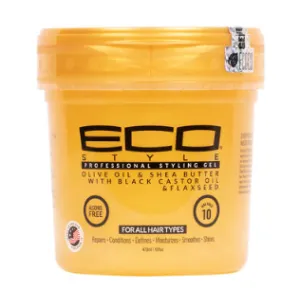 Eco Style Gold Olive Oil & Shea Butter Styling Gel 8oz/16oz/32oz/64oz (03191)