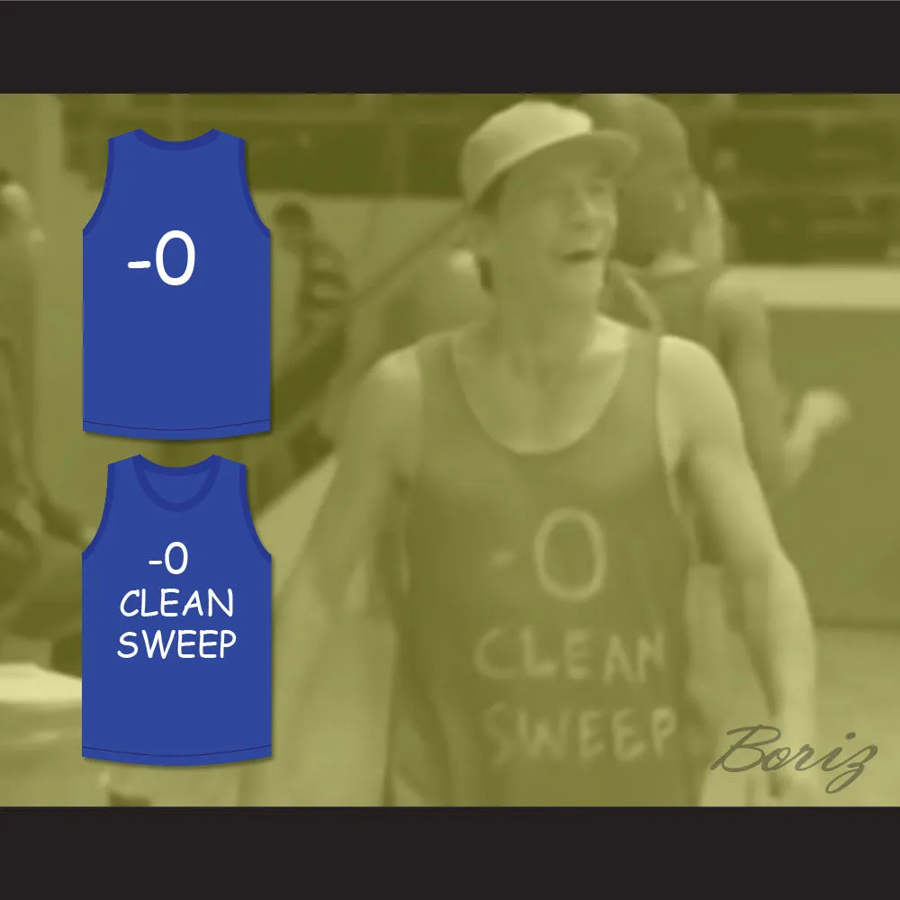 Ernest P. Worrell 0 Clean Sweep Makeshift Blue Basketball Jersey Slam Dunk Ernest