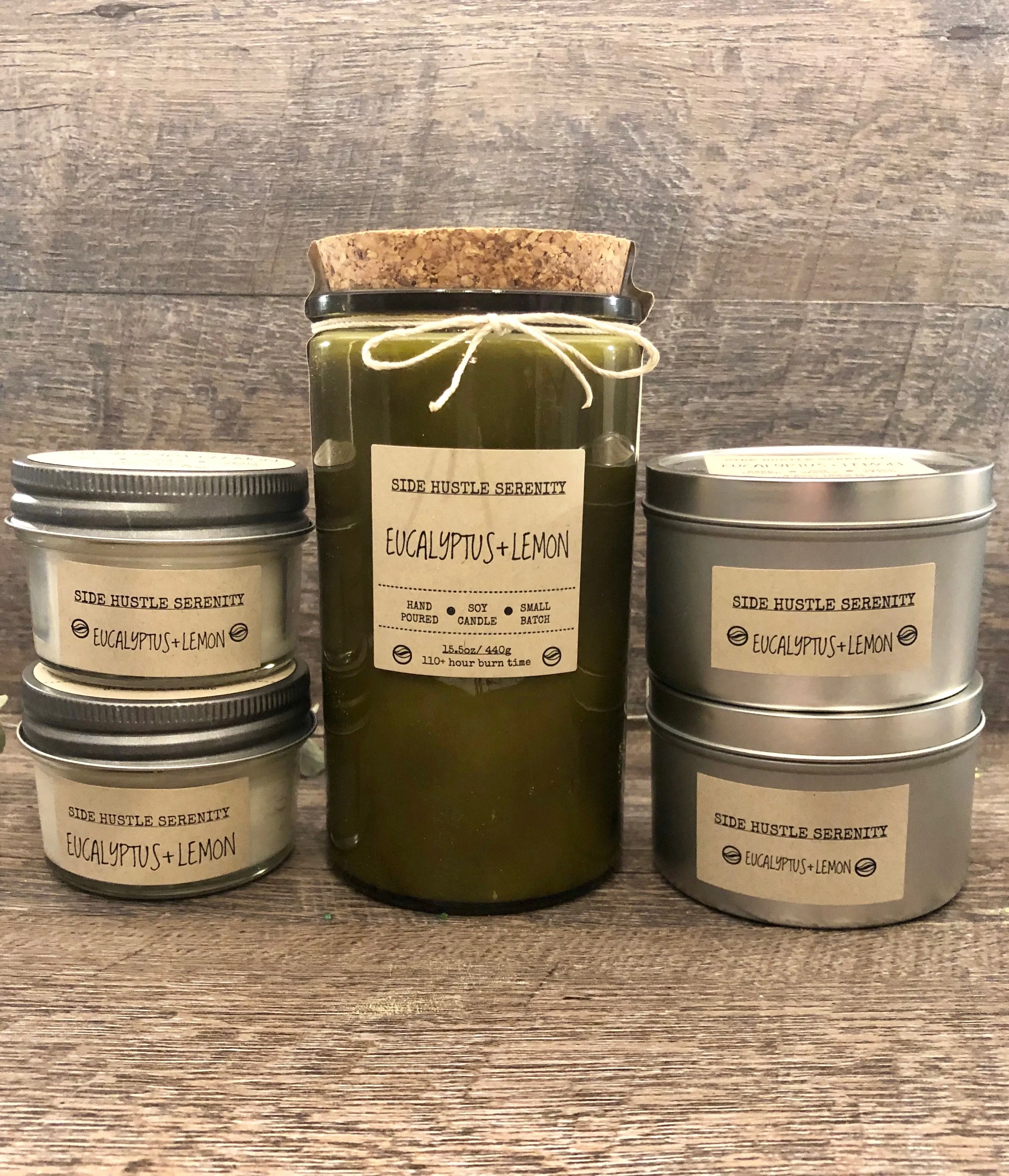 Eucalyptus   Lemon Scented Soy Candle | 15.5oz