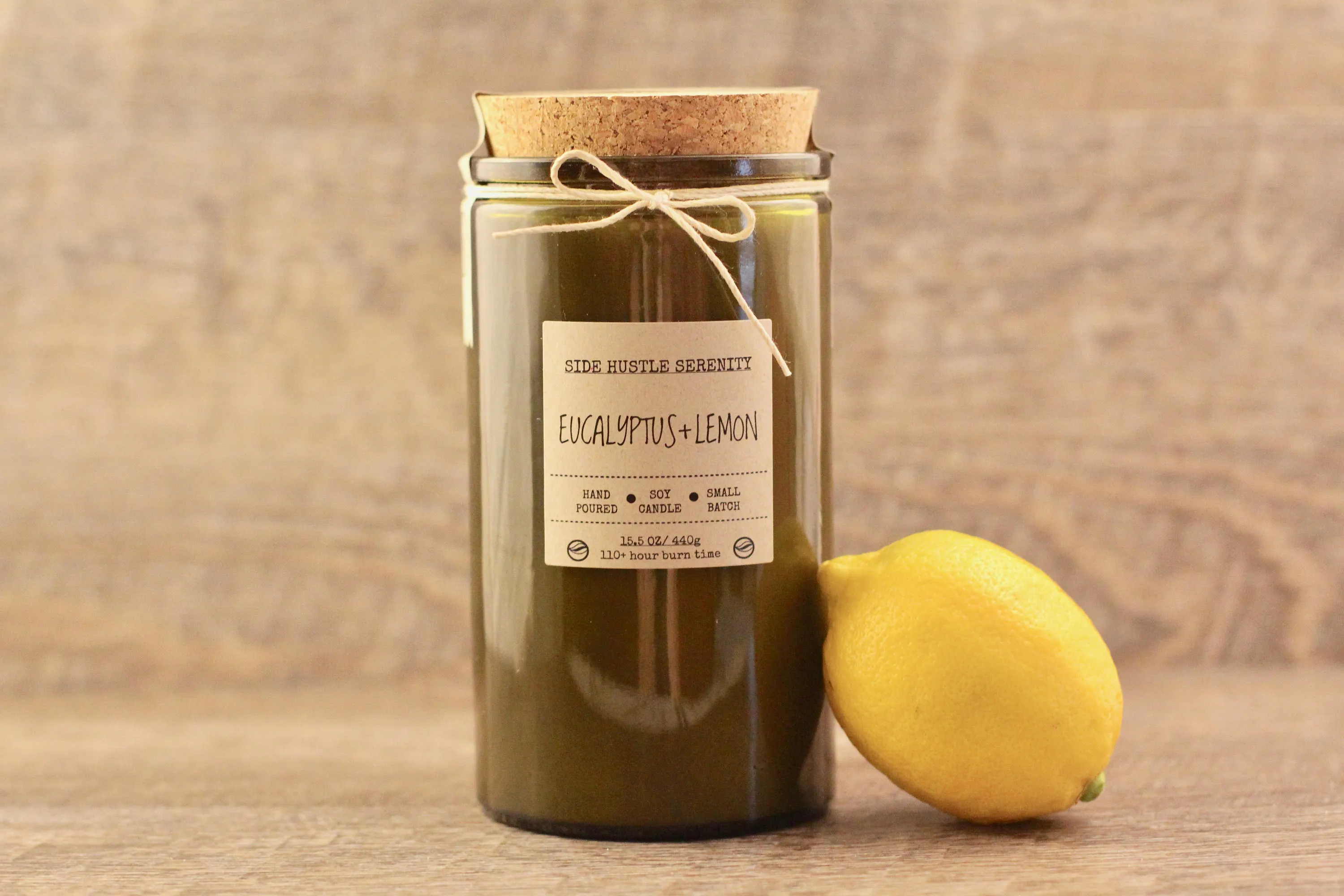 Eucalyptus   Lemon Scented Soy Candle | 15.5oz