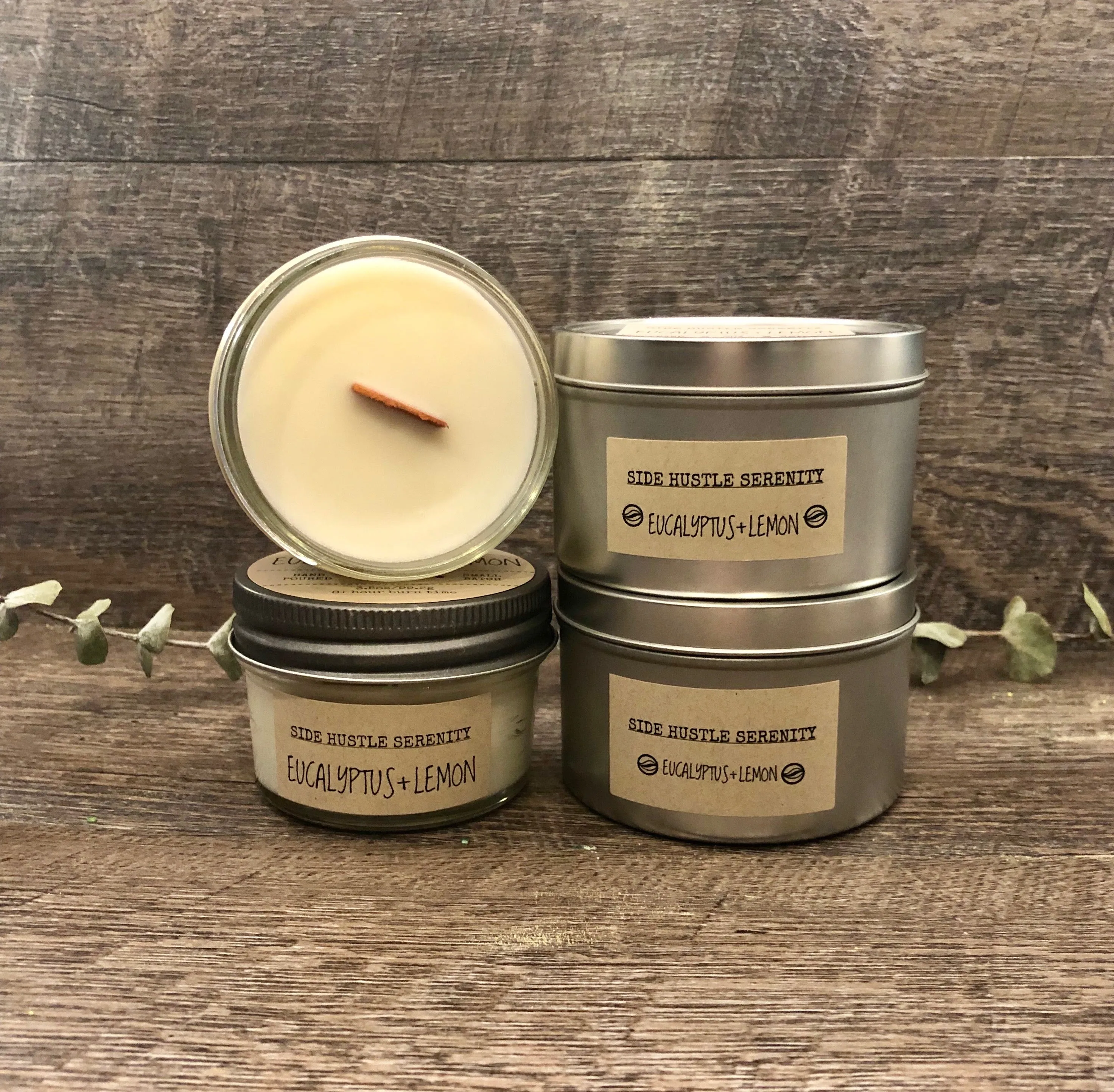 Eucalyptus   Lemon Scented Soy Candle | 15.5oz