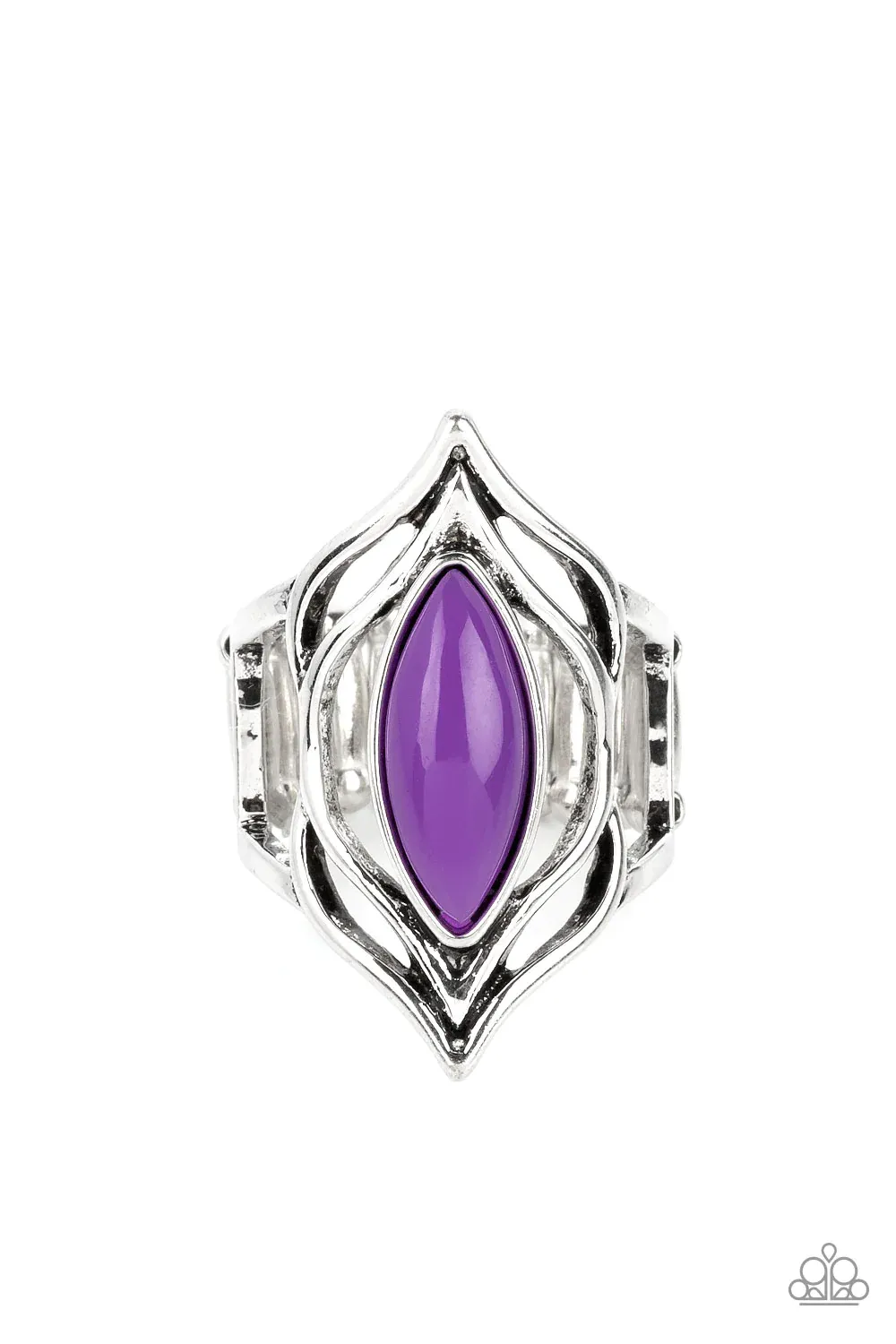 Fearless Fluorescence - Purple Ring - Paparazzi Accessories