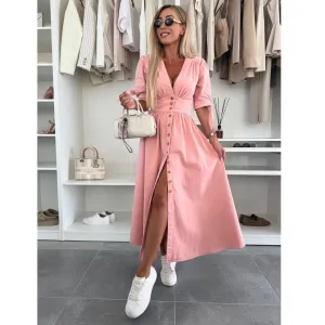 Felicity | V-neck Denim Dress