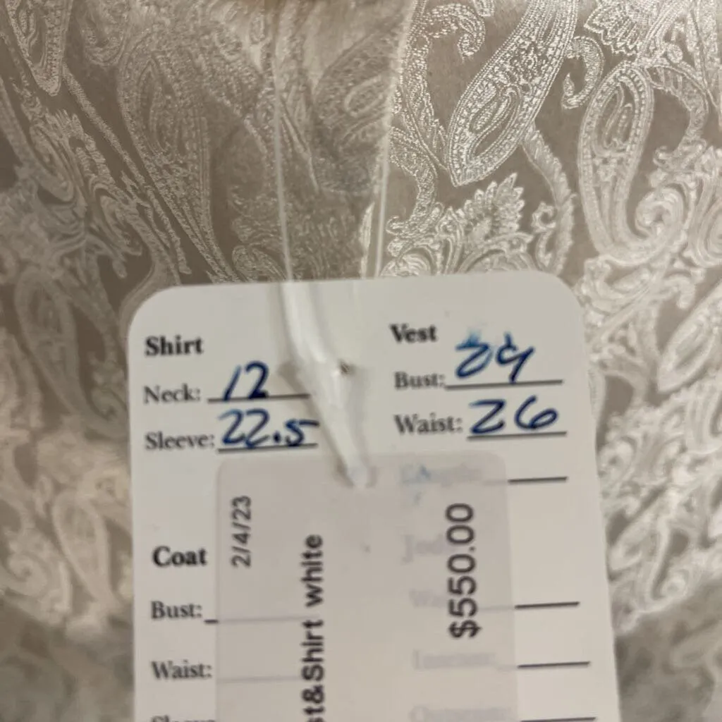 Formal Becker Vest&Shirt white