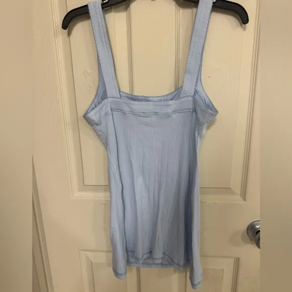 Free People Intimately End Game Pointelle Nightie in Blue SZ XS Retail $60 NWOT