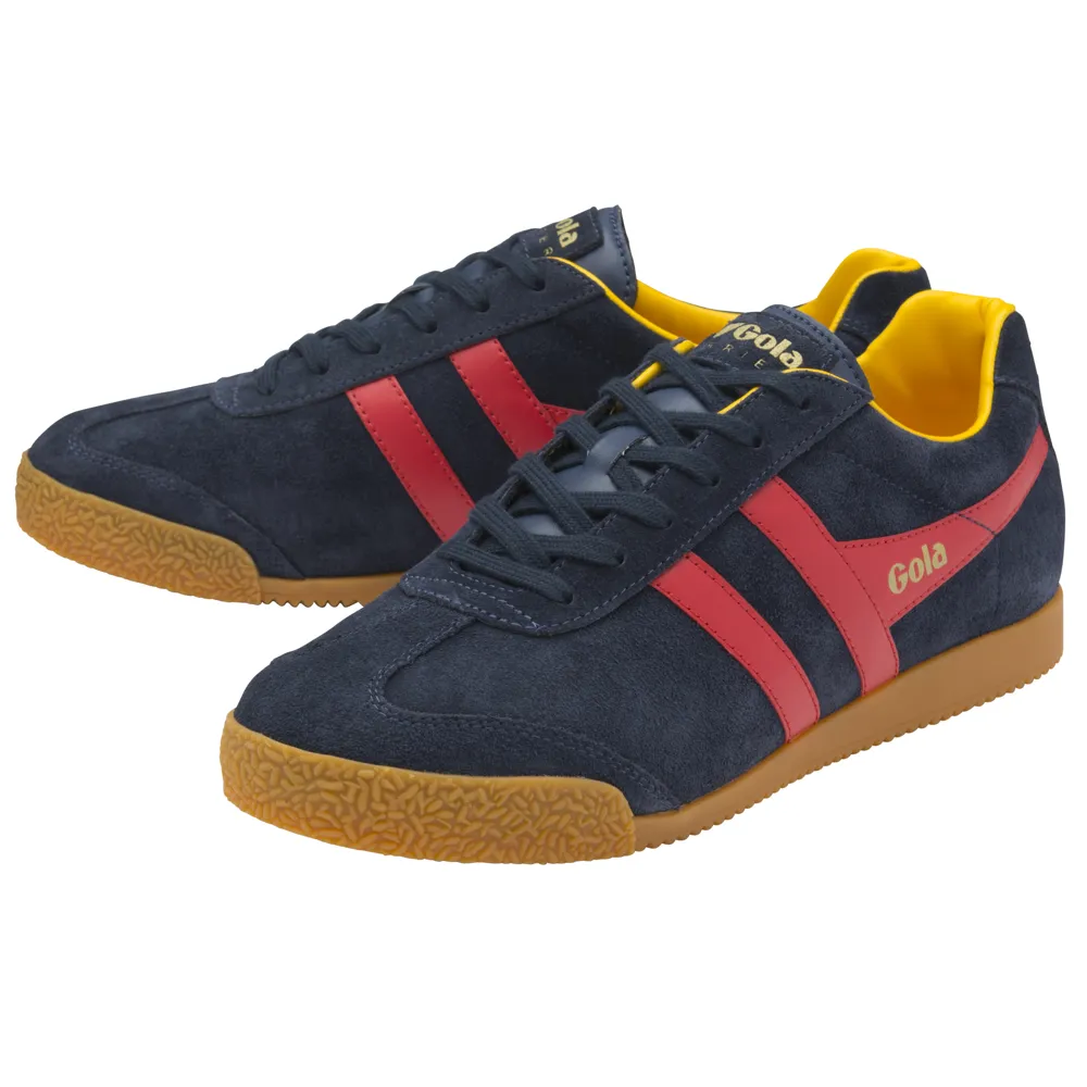 Gola Harrier Navy/Red/Sun Mens Trainers