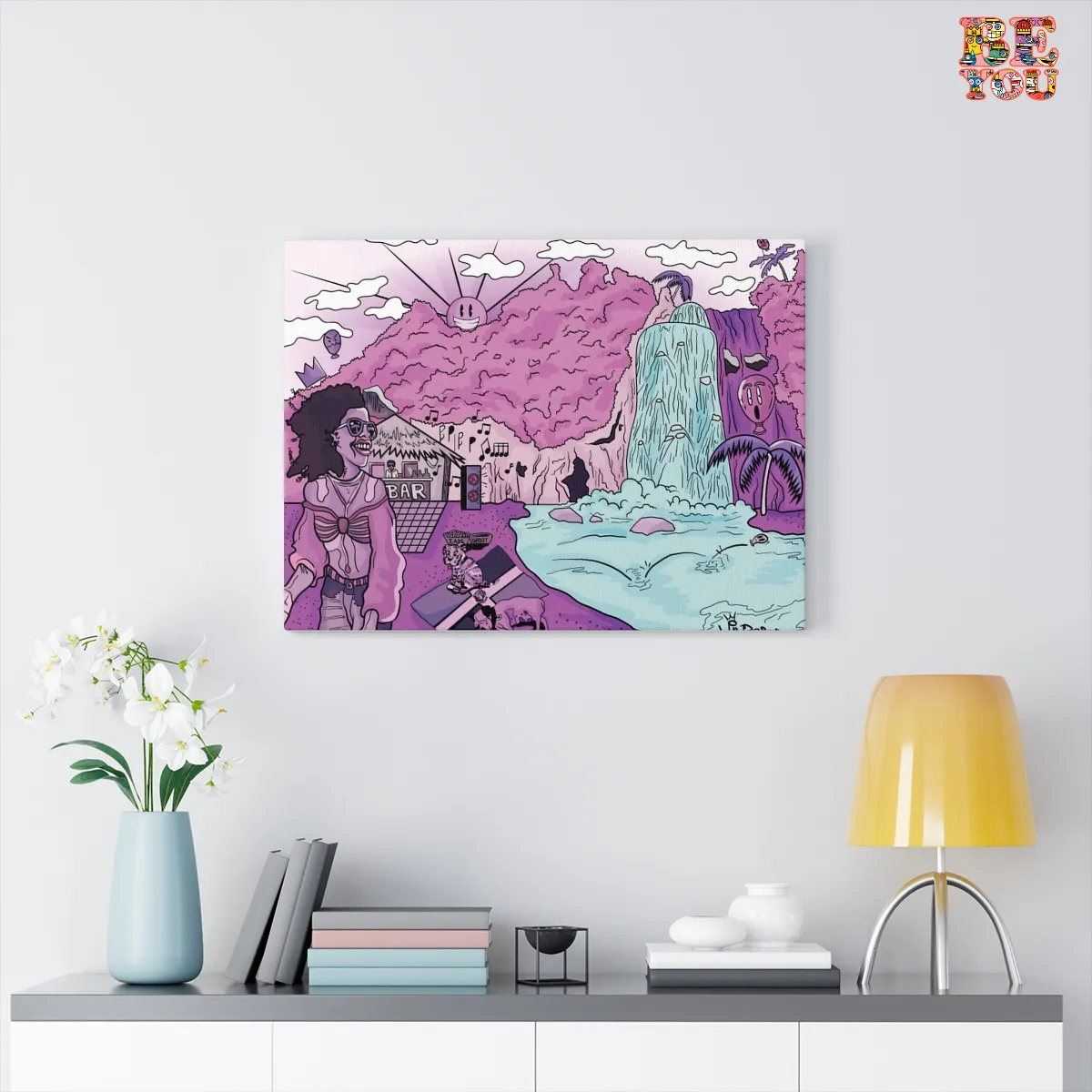 HAPPY PLACES "QUEEN VIOLET" Canvas Gallery Wraps