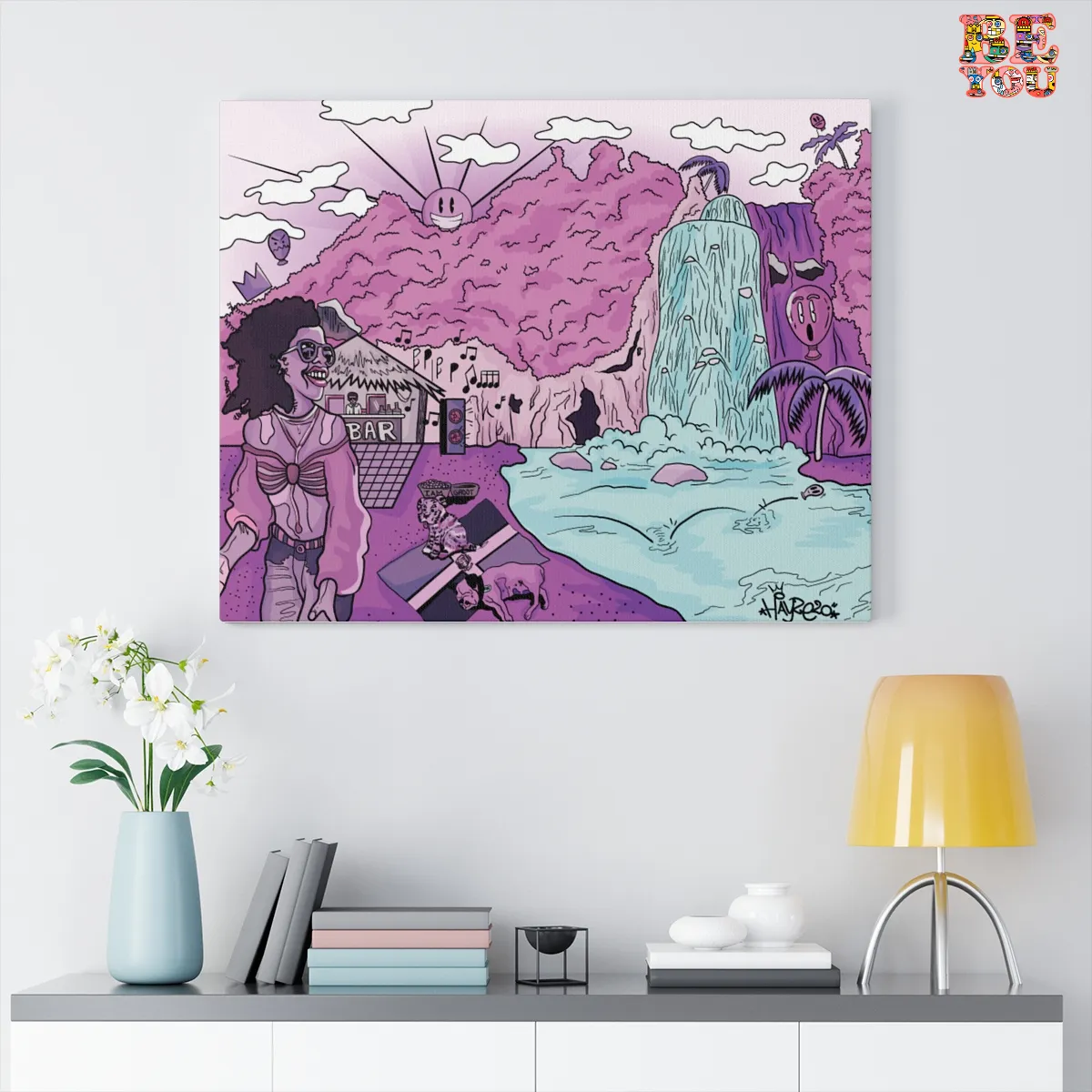 HAPPY PLACES "QUEEN VIOLET" Canvas Gallery Wraps