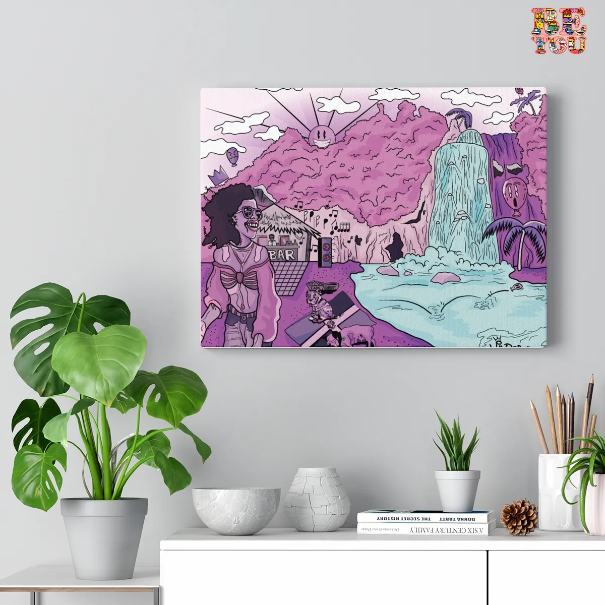 HAPPY PLACES "QUEEN VIOLET" Canvas Gallery Wraps