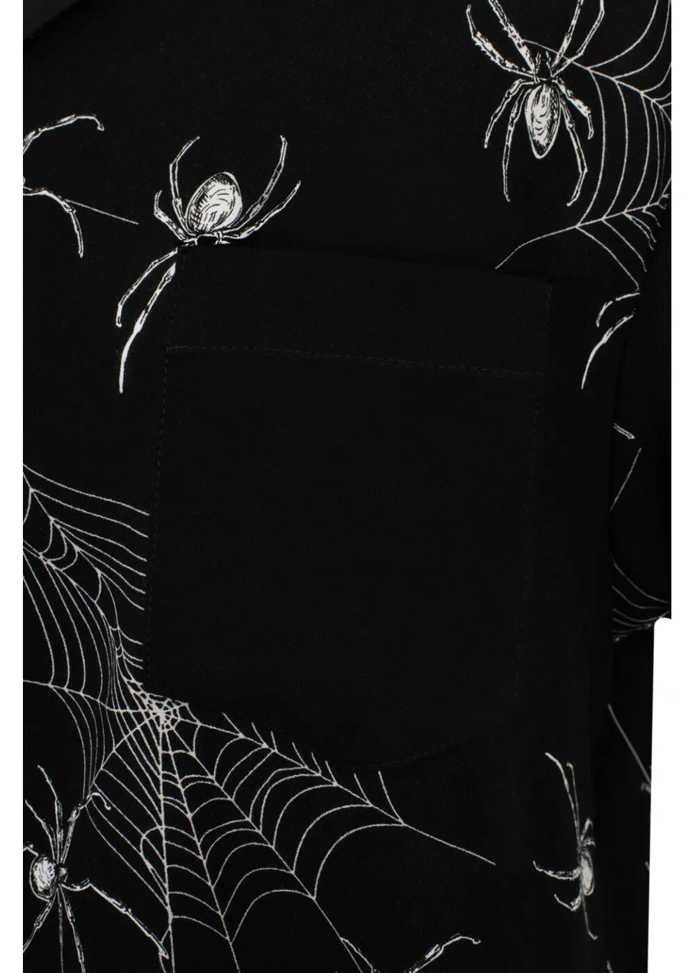 Hell Bunny Grungy Spider 80's Skirt Black