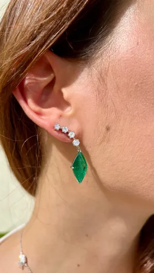 Hexagon Diamond Earrings