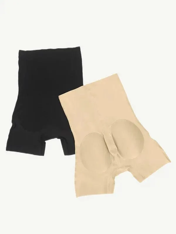 High Waist Trainer Shaper Shorts With Removable Bum Pads