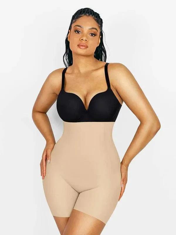 High Waist Trainer Shaper Shorts With Removable Bum Pads