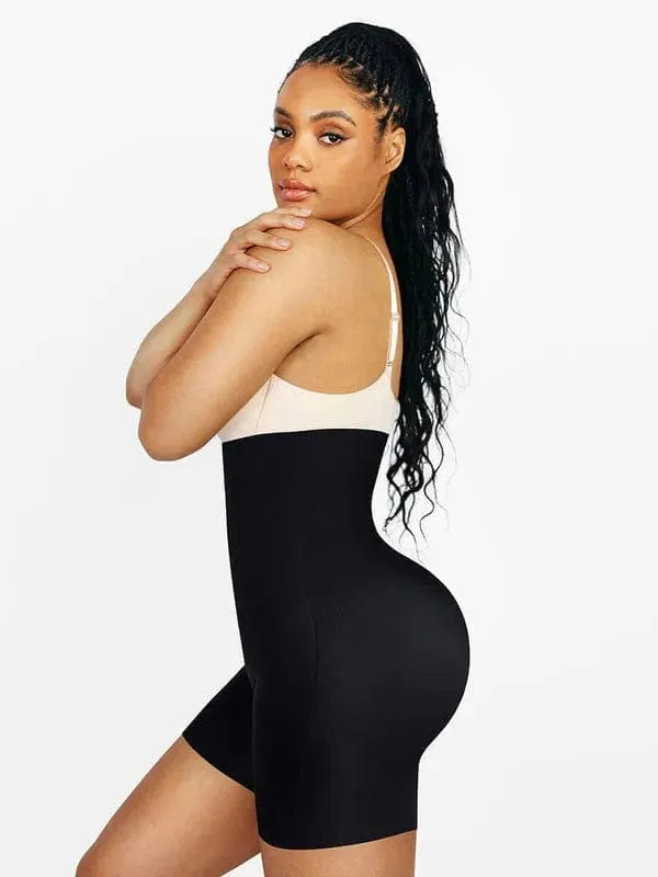 High Waist Trainer Shaper Shorts With Removable Bum Pads