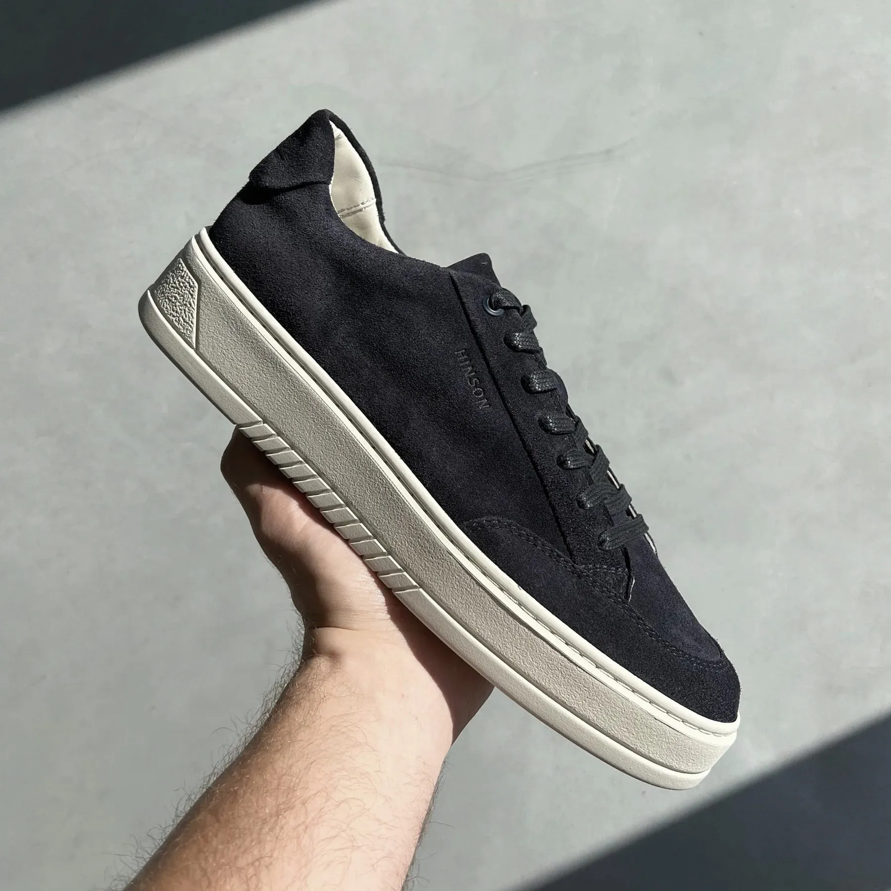 Hinson Miller Retro Dark Blue Suede