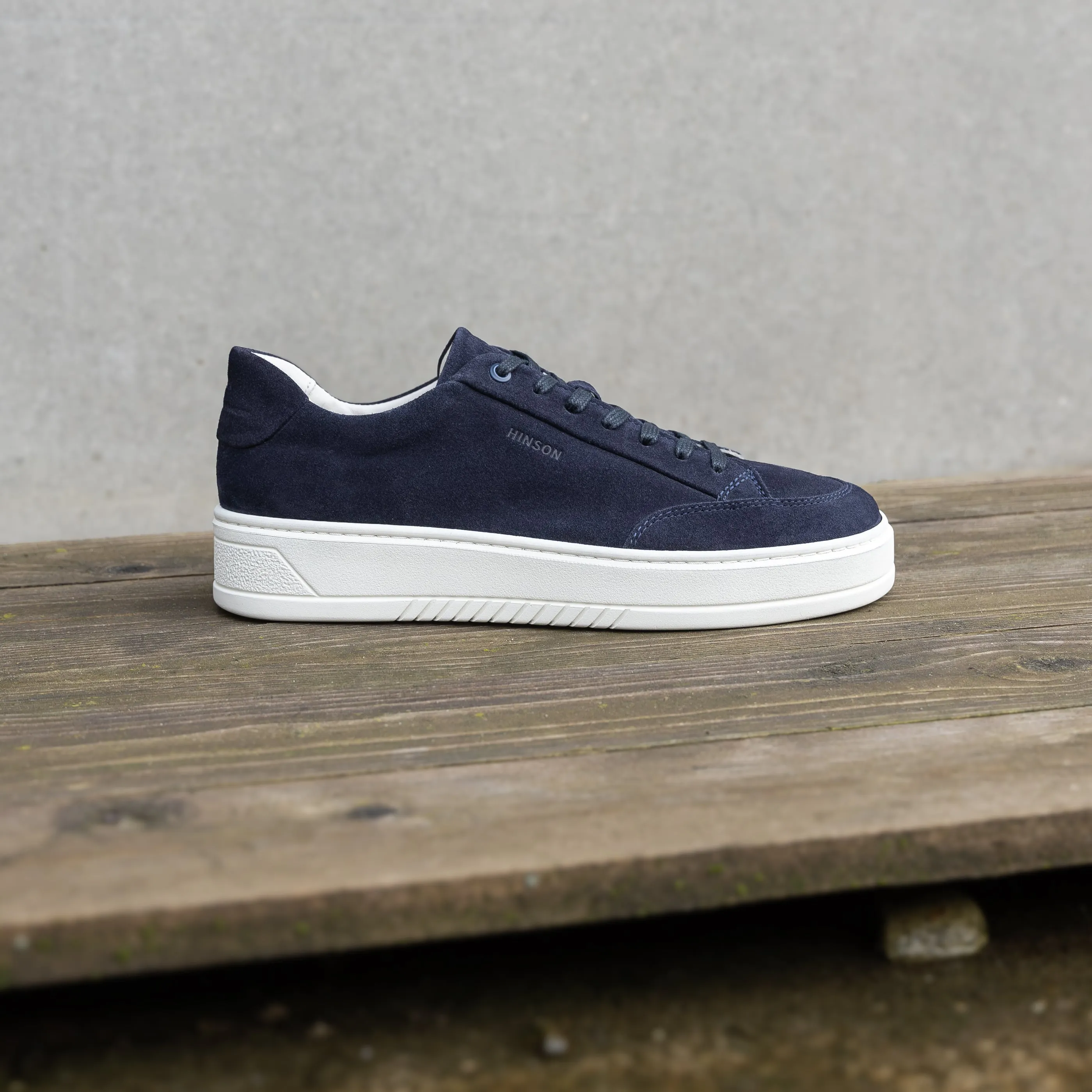 Hinson Miller Retro Dark Blue Suede