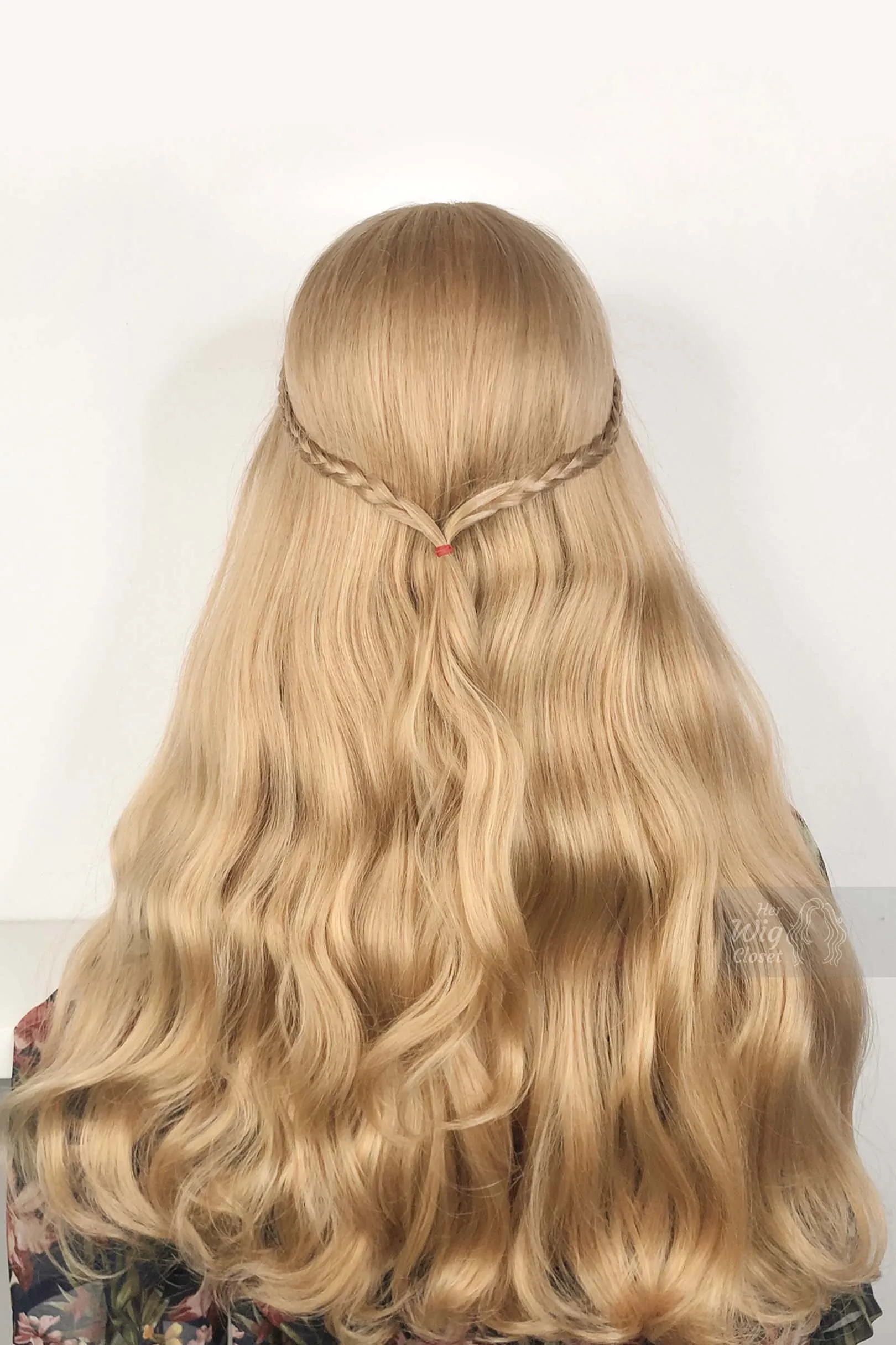 Honey Blonde Wavy Lace Front Synthetic Wig Bianca Glinda Look