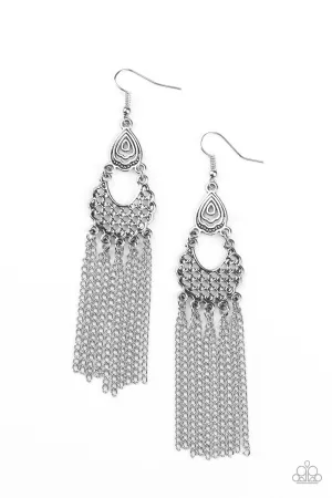 Insane Chain Silver Earring