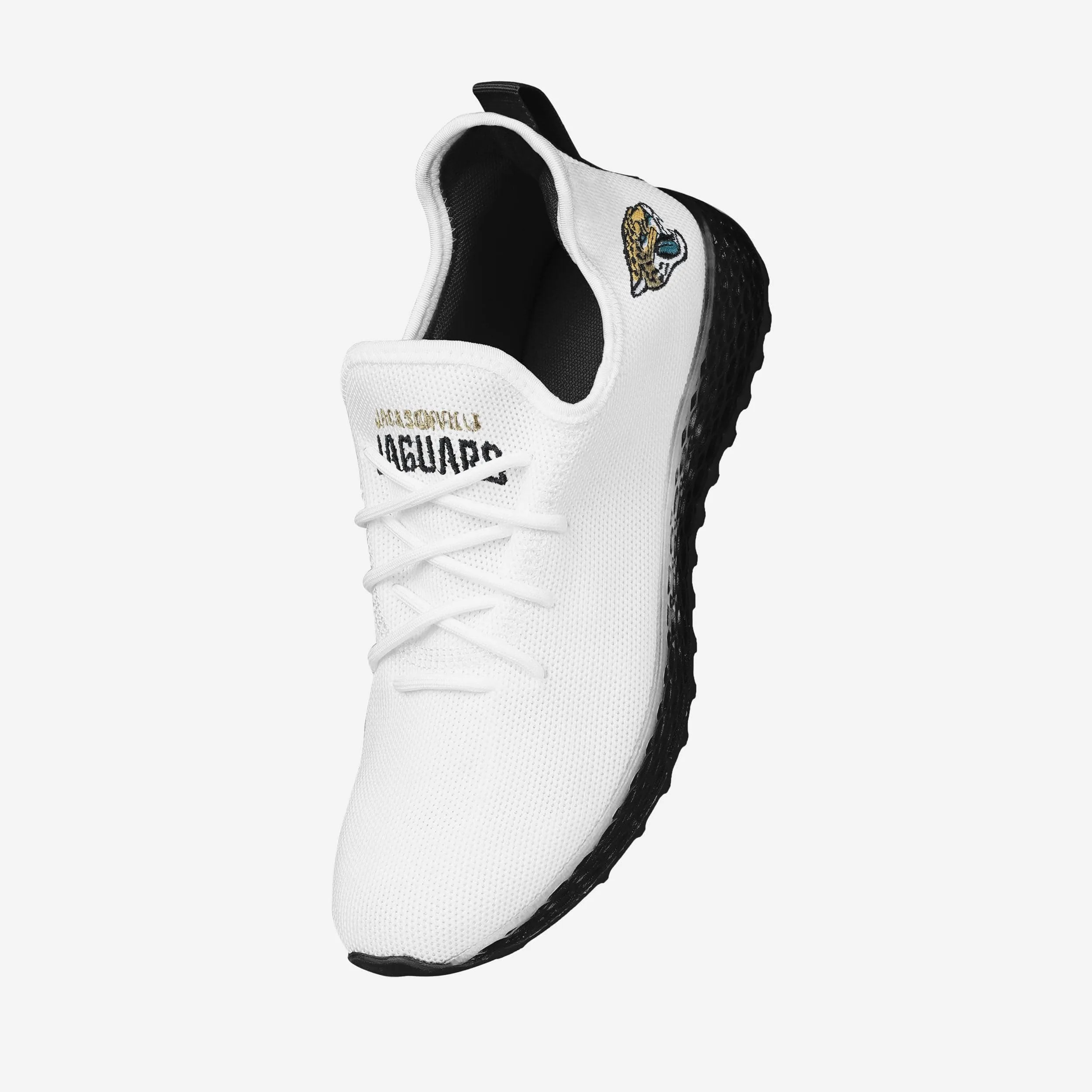 Jacksonville Jaguars Gradient Midsole White Sneakers