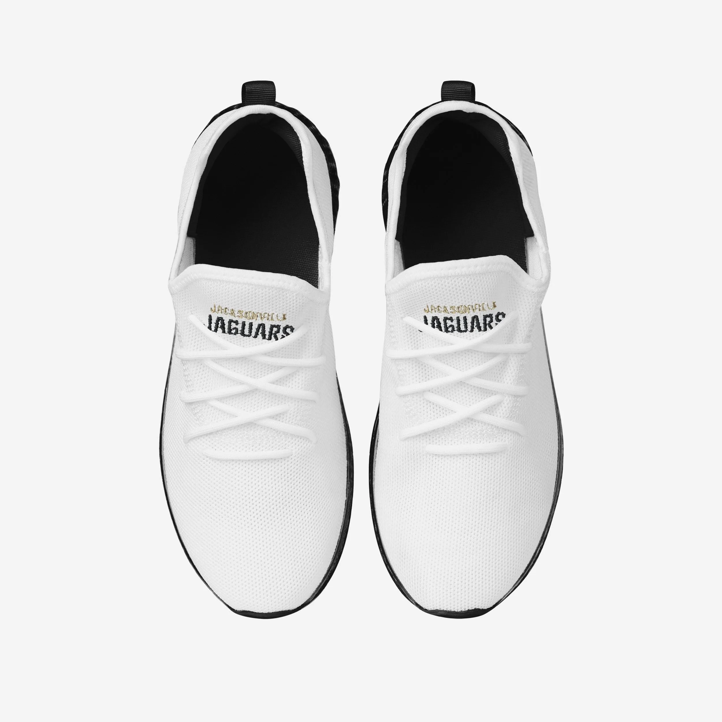 Jacksonville Jaguars Gradient Midsole White Sneakers
