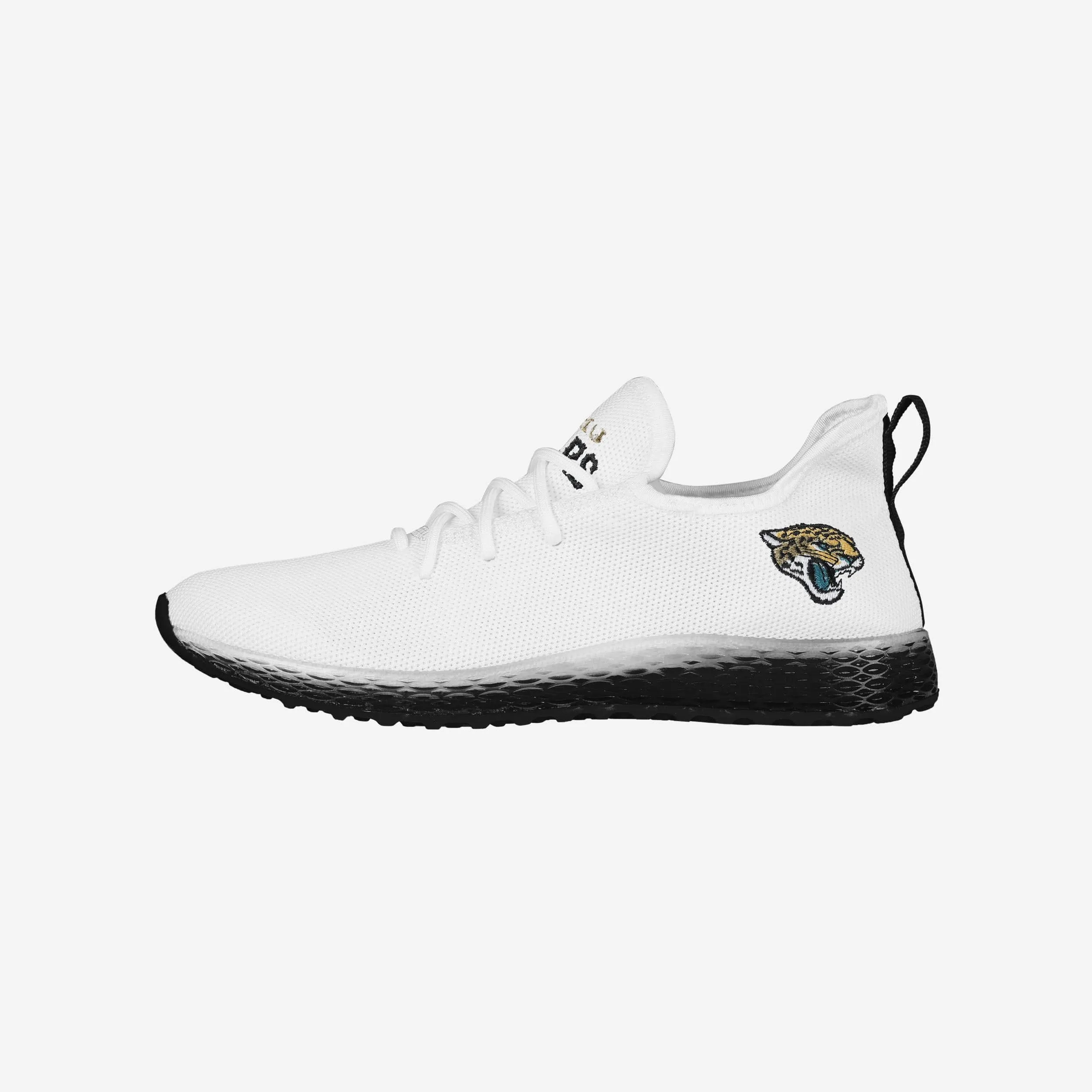 Jacksonville Jaguars Gradient Midsole White Sneakers