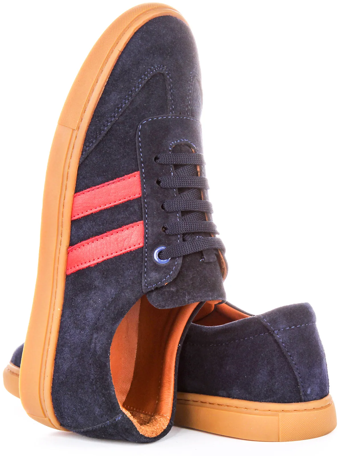 Justinreess England Sadie In Navy Red For Women | Secret Sale