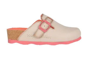 'Laredo' women's clog - White pink