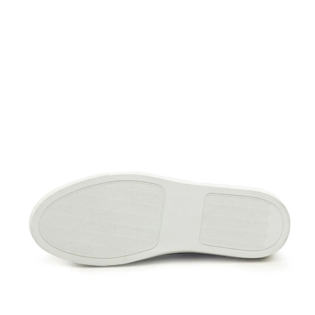 Leather Trainer │ Grey Painted Calf