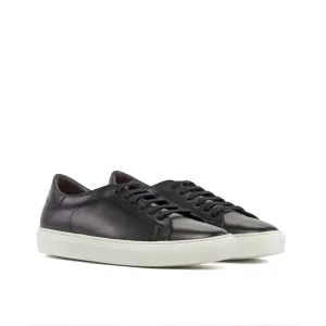 Leather Trainer │ Grey Painted Calf
