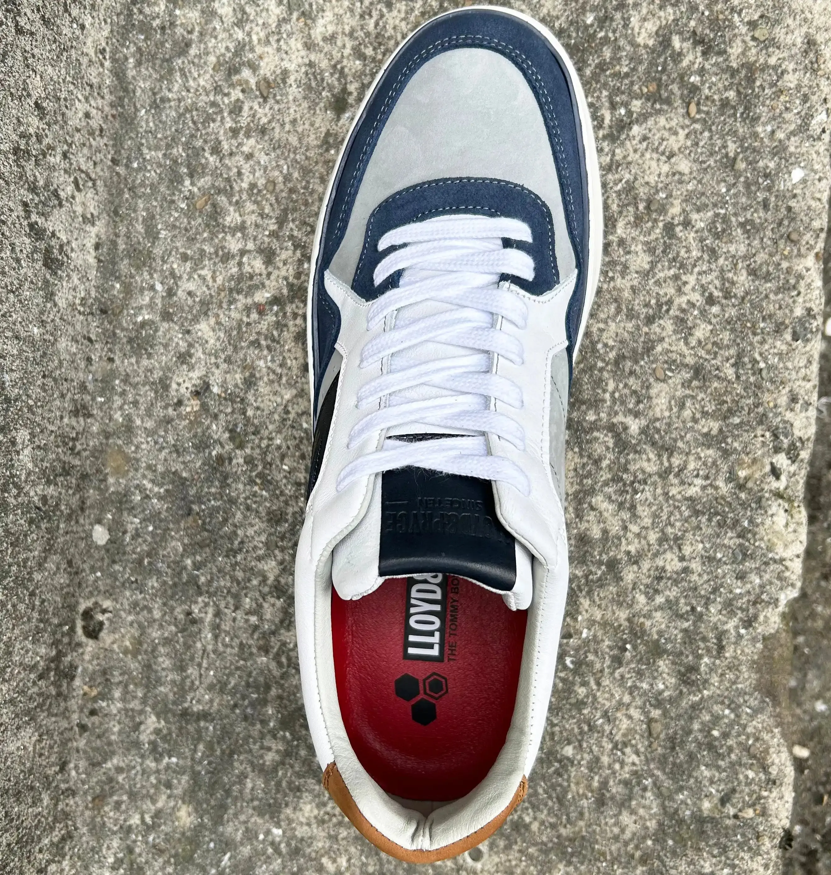 Lloyd & Pryce Mens Brache Sneakers Denim Split