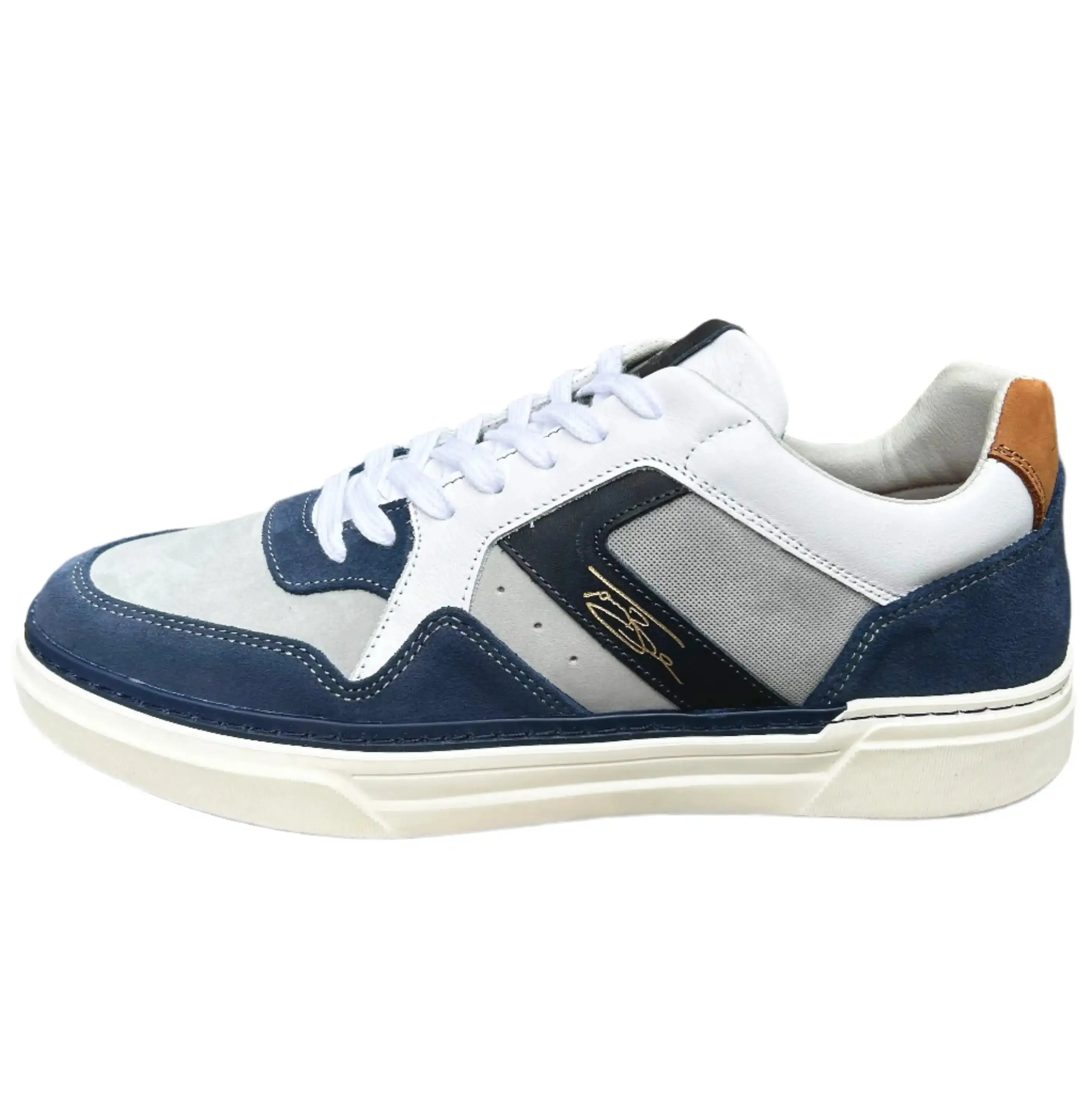 Lloyd & Pryce Mens Brache Sneakers Denim Split