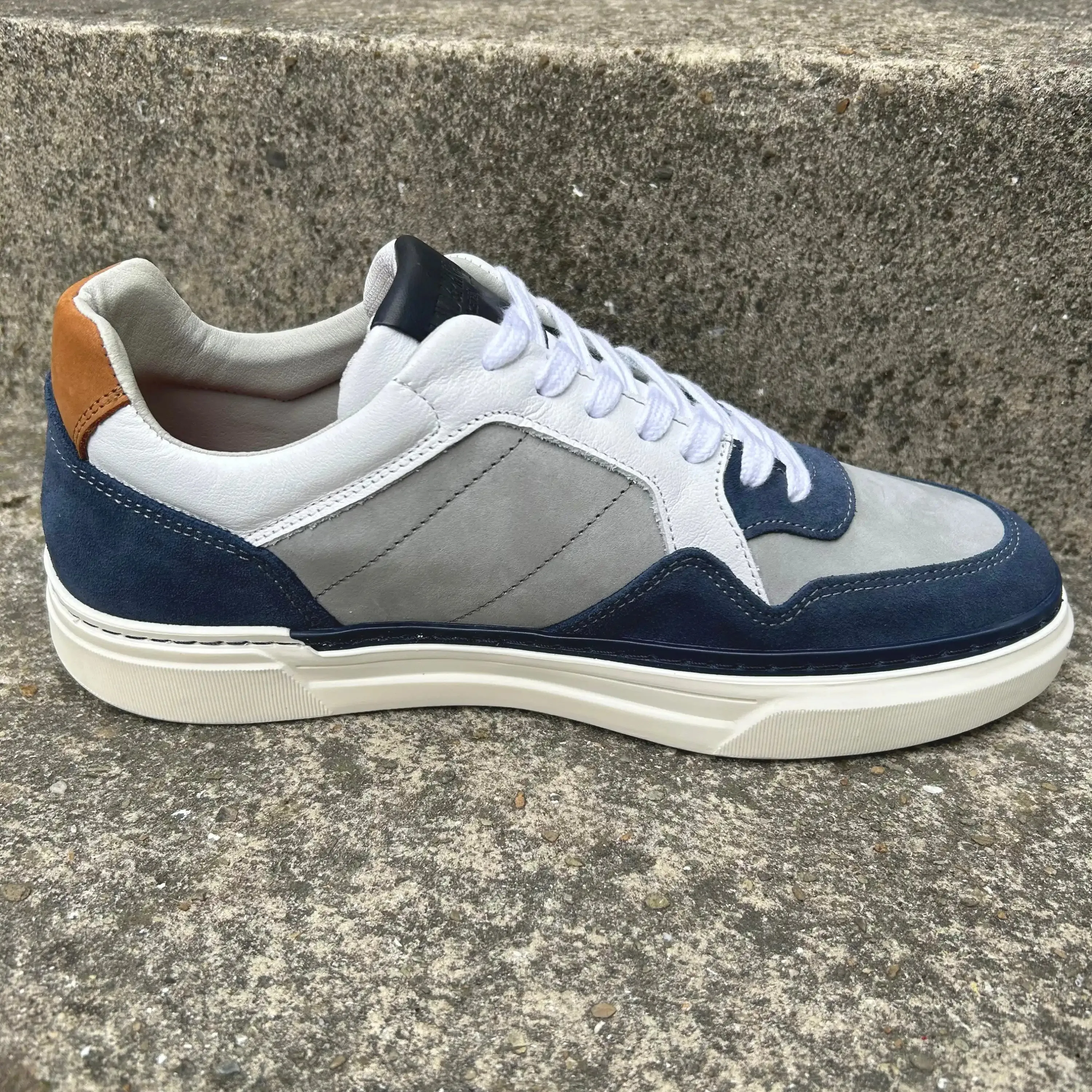Lloyd & Pryce Mens Brache Sneakers Denim Split