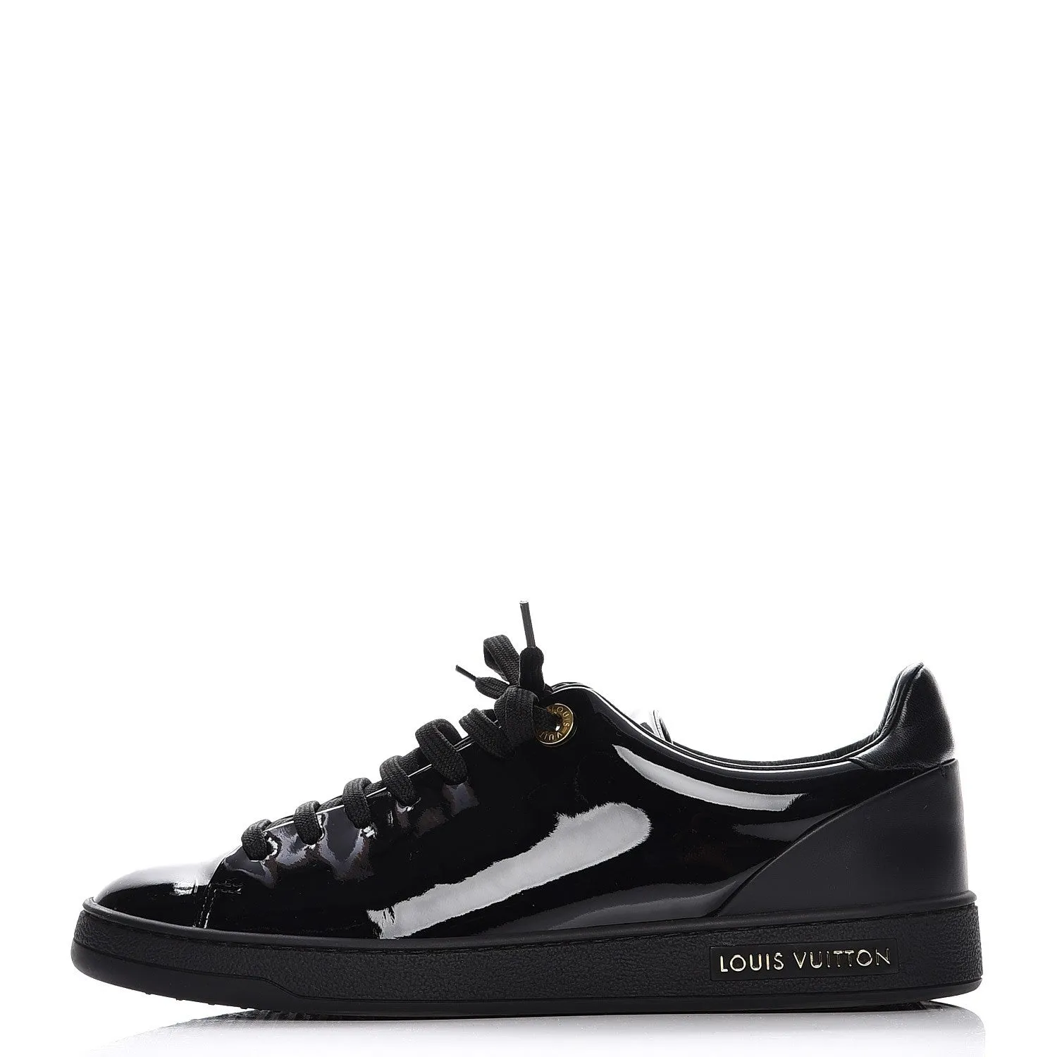 LOUIS VUITTON PATENT CALFSKIN FRONTROW SNEAKERS