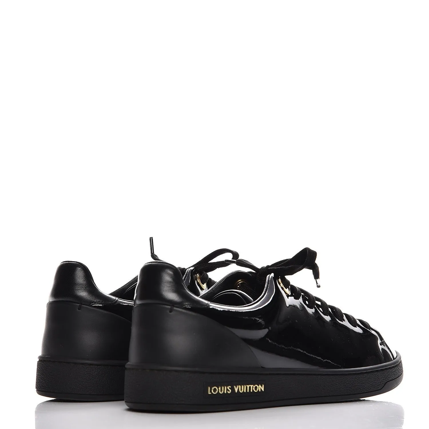 LOUIS VUITTON PATENT CALFSKIN FRONTROW SNEAKERS