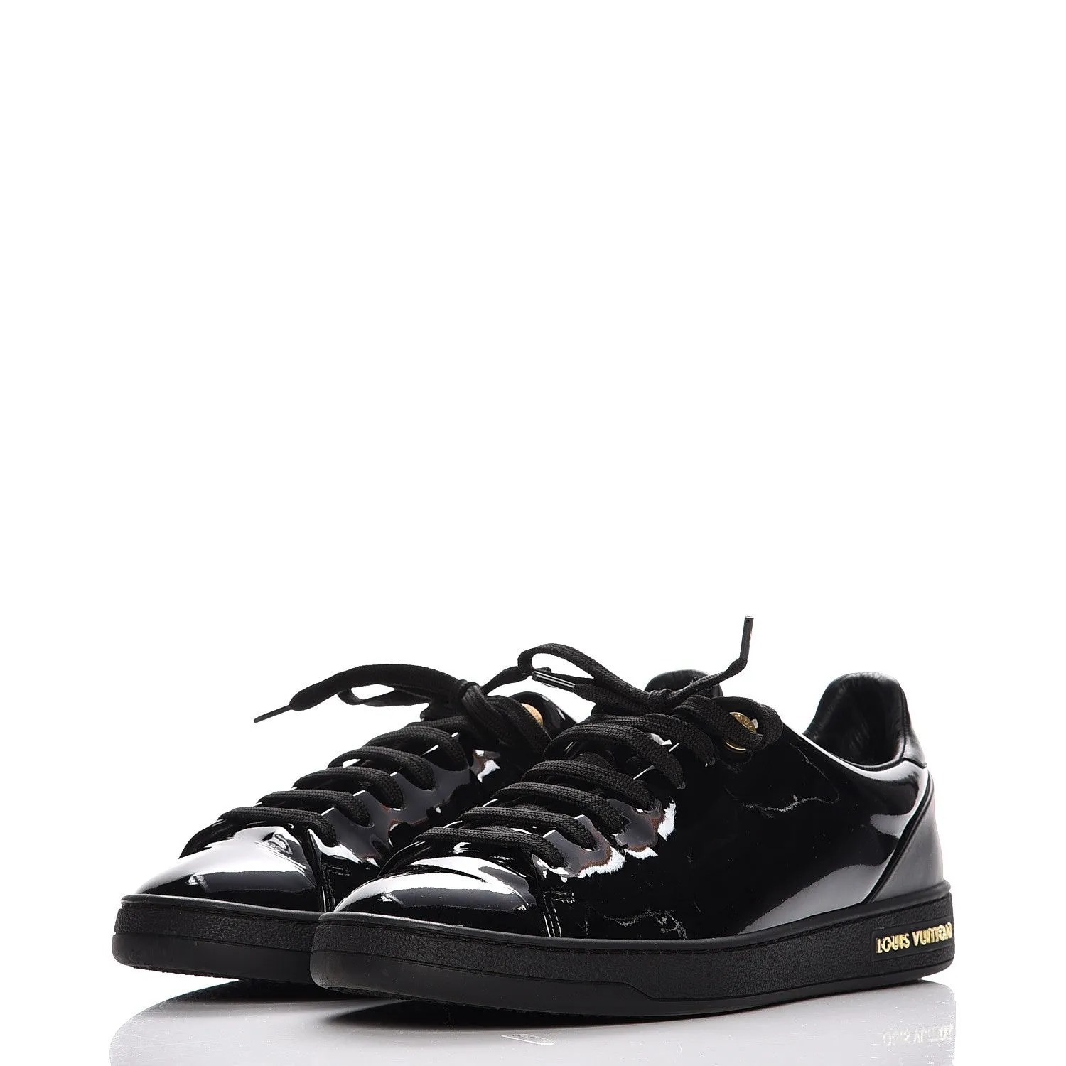 LOUIS VUITTON PATENT CALFSKIN FRONTROW SNEAKERS