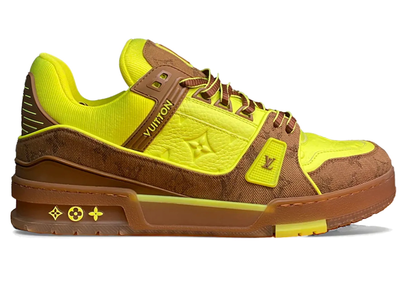 Louis Vuitton Trainer Yellow Brown