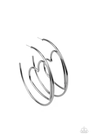 Love At First BRIGHT - Black Hoop Earring