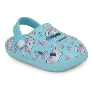 Lucy & Luke Blue Casual Clogs For Kids SANDWALK By Liberty