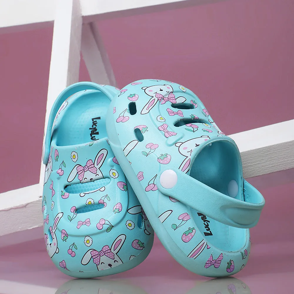 Lucy & Luke Blue Casual Clogs For Kids SANDWALK By Liberty
