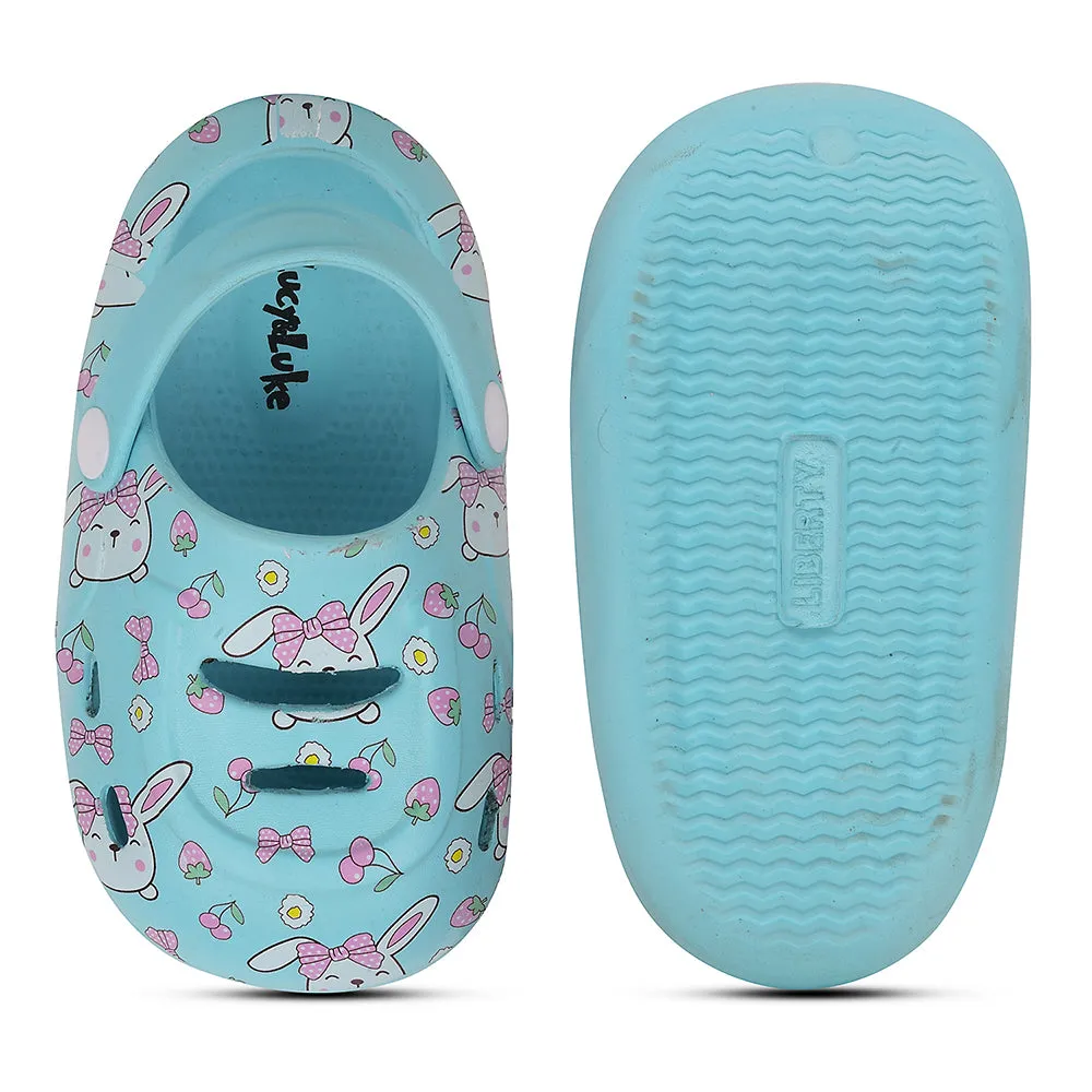 Lucy & Luke Blue Casual Clogs For Kids SANDWALK By Liberty