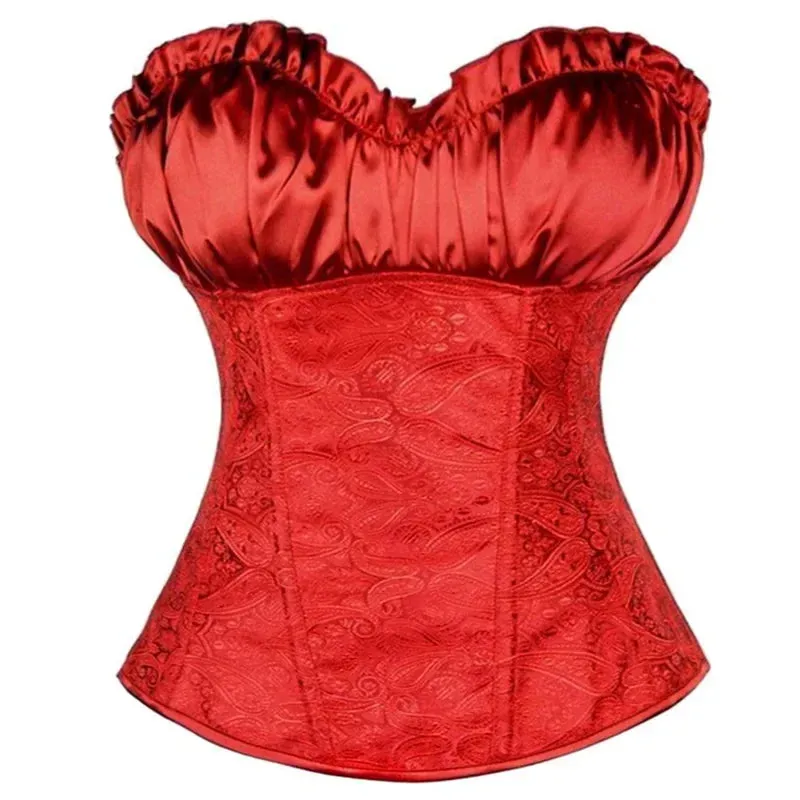M Sexy Slimming Corsets Waist Trainer Body Shaper Fajas Gothic Corset Lace Up Boned Corselete Shapewear Women Clothes Plus Size