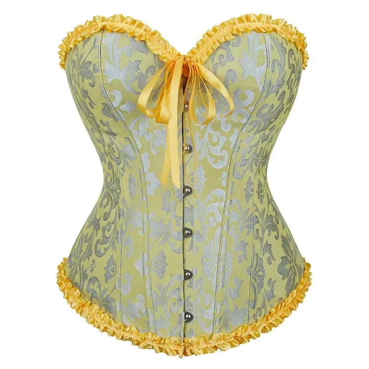M Sexy Slimming Corsets Waist Trainer Body Shaper Fajas Gothic Corset Lace Up Boned Corselete Shapewear Women Clothes Plus Size