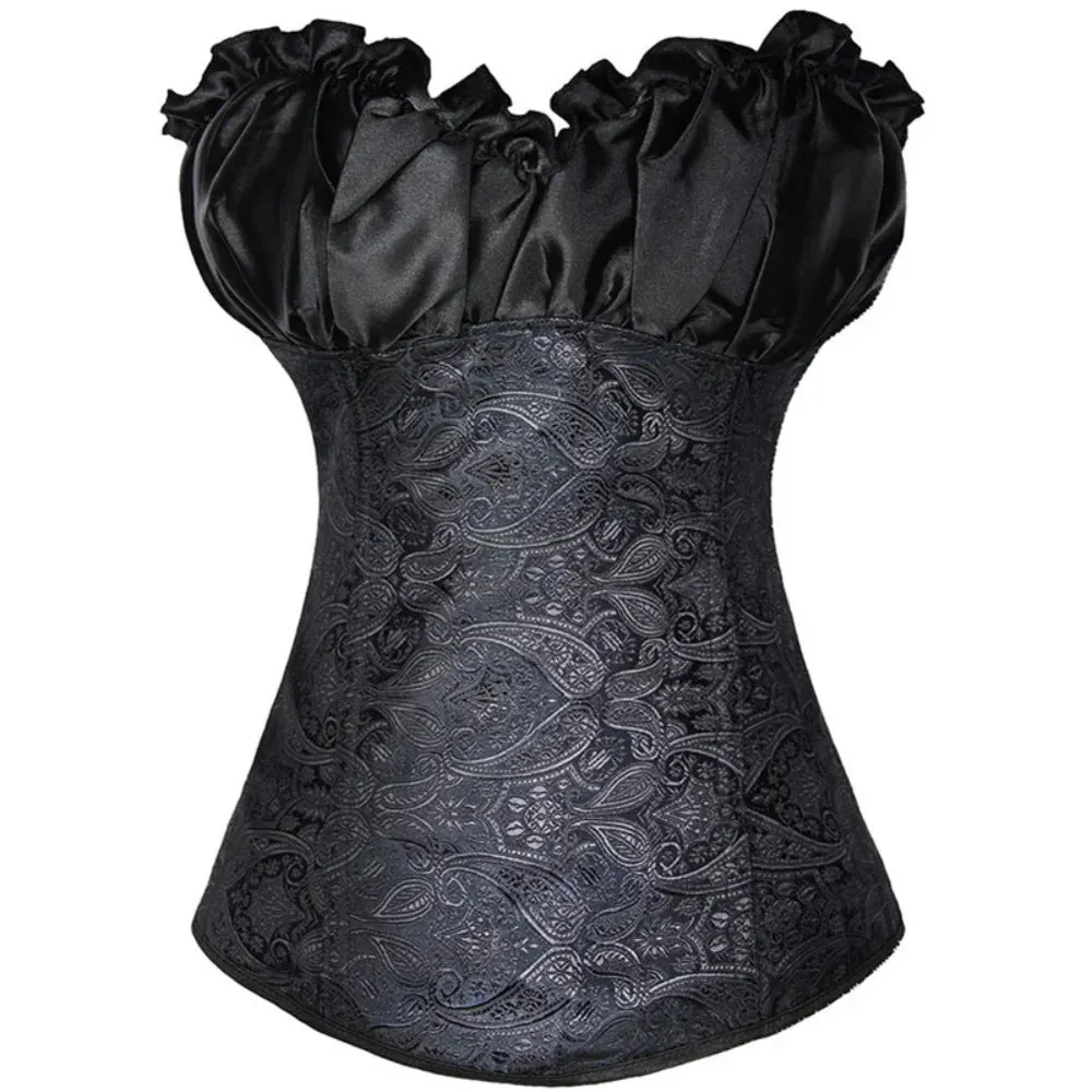 M Sexy Slimming Corsets Waist Trainer Body Shaper Fajas Gothic Corset Lace Up Boned Corselete Shapewear Women Clothes Plus Size