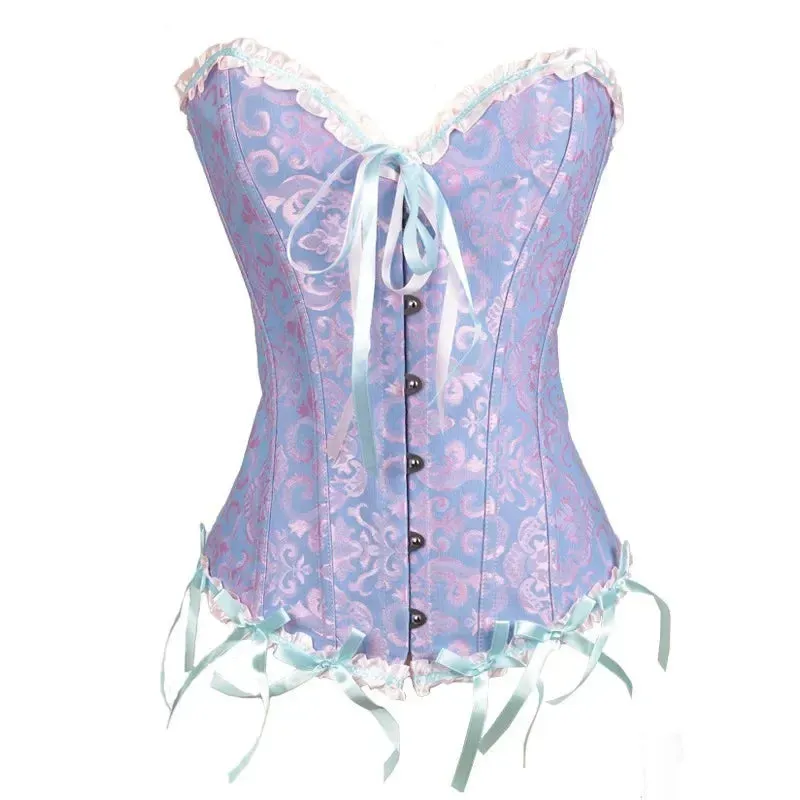 M Sexy Slimming Corsets Waist Trainer Body Shaper Fajas Gothic Corset Lace Up Boned Corselete Shapewear Women Clothes Plus Size